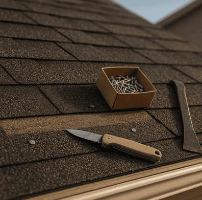 roof repair at stadium